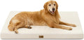 Big Dog Bed for Giant Dogs, Rectangular XXL Orthopedic Dog Beds Extra Large, Foam Anti-Slip Bottom Pet Mat with Washable Removable Cover, Suitable for Pet Up to 150 lbs, 54x44x4 inch, Beige