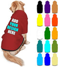 Custom Dog Hoodie Personalized Photo Text Logo Name Dog Clothes, Soft & Warm for Puppy Sweatshirt Hooded for Small Medium Large Dogs Girl/Boy Cats/Kitten, Brown, XXL