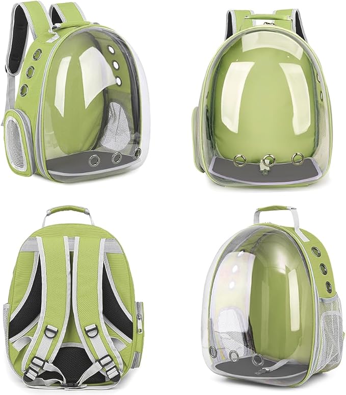 Pet Backpack Carrier,Bubble Backpack Cat Carrier,Pets and Small Dogs,Space Capsule Pet Carrier for Traveling, Walking, Hiking and Outdoor Activities (Mint Green)