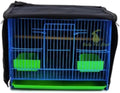 MANON ROSA Bird Cage Cover Birdcage Curtain - Enhanced Privacy Safety Comfort for Parrots Cockatiels Lovebirds Budgerigar Finch Canary Parakeet (XL(19.7" L x 13.8" W x 13" H),Black)