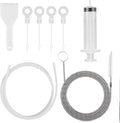 8 PCS Refrigerator Drain Cleaning Tool - Fridge Water Line Cleaner Kit with Long Tube Brush Cleaner, Water Dispenser Cleaning Kit