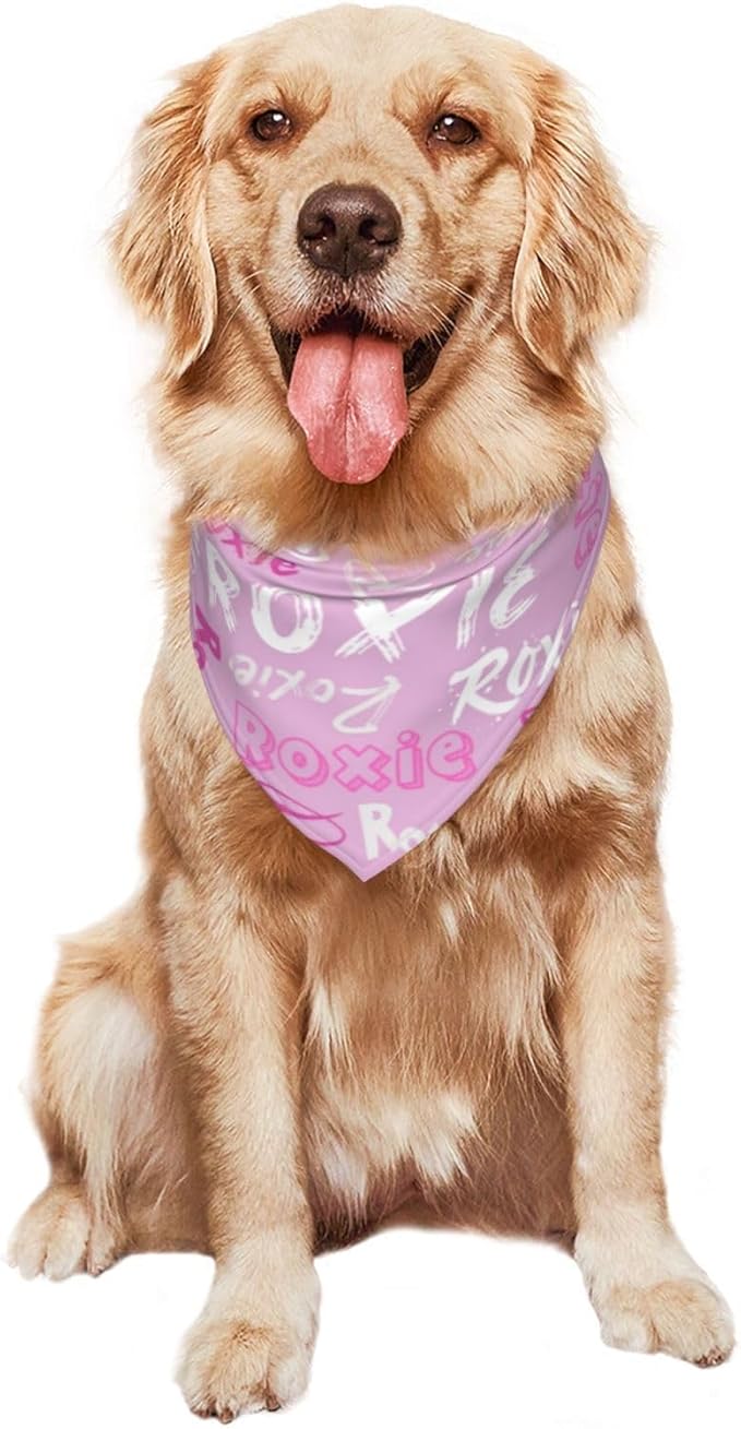 Custom Pet Scarf Personalized Dog Bandana with Name Personalized Add Your Text Bibs Triangle Head Scarfs Gift for Small Medium Large Dogs Cats Baby Puppy Pets Accessories