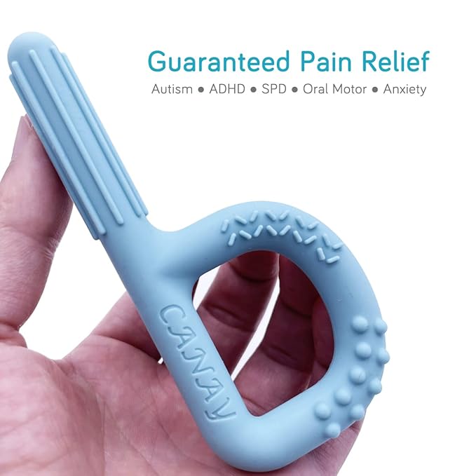 Hand-Held Sensory Chew Toys for Autistic Children, Chew Sticks fo Kids, Alt. to Chew Necklaces for Sensory Kids, Oral Motor Stimulation, ADHD, SPD (Medium Firm - Normal Chewers)