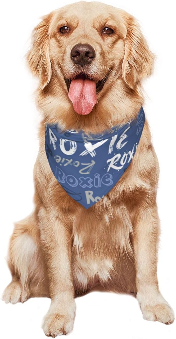 Custom Pet Scarf Personalized Dog Bandana with Name Personalized Add Your Text Bibs Triangle Head Scarfs Gift for Small Medium Large Dogs Cats Baby Puppy Pets Accessories