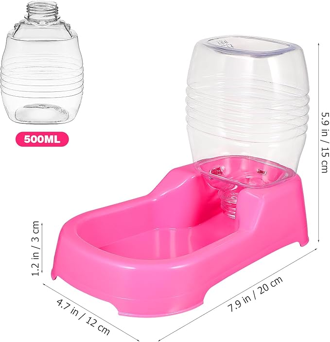 POPETPOP Automatic Pet Feeder, Plastic, Suitable for Cats and Dogs, Multiple Pets