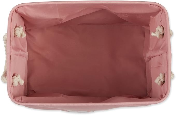 Bone Dry Pet Storage Collection Collapsible Bin, Rose, Medium Rectangle