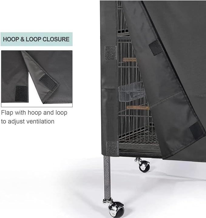Bird Cover for Cage,Breathable Black Out Lightweight Washable Dust Proof Hood Lovebird Canary Conure Cockatiel Parakeet Pet Night