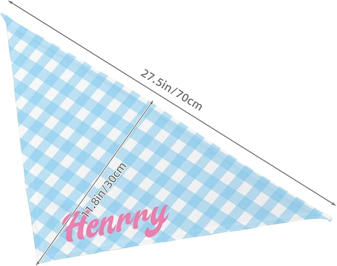 Custom Pet Scarf Personalized Dog Bandana with Name Personalized Add Your Text Bibs Triangle Head Scarfs Gift for Small Medium Large Dogs Cats Baby Puppy Pets Accessories