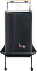 Easily Bird Cage Cover for Large Bird Cage with Play Top, Good Night Birdcage Covers, Black, 68"