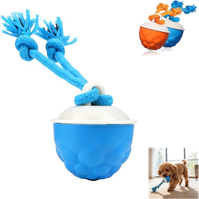 Interactive Dog Ball Toy (3.35x2.76in), 2026 Upgraded Automatic Rolling Ball with 3 Modes, USB Rechargeable, Smart Motion Pet Ball, for Small Medium Large Dogs Indoor Outdoor Play (Blue)