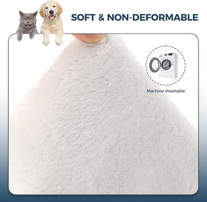 Cat Hammock for Cage Hanging Reversible 2Pack,Pet Hammock Bed Adjustable,Soft Sleeping Hammock for Cats,Ferret,Puppy,Rabbits,Small Animals (M, CAT)