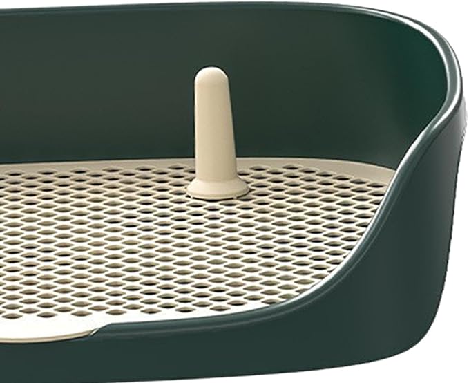 Dog Tray with Wall for Cats and Dogs, Elevated Pet Feeding Station, Wall-Mounted Pet Bowl Tray with Barrier, Multi-Level Pet Food Dispenser for Clean Feeding- Green S
