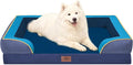 Comfort Expression Orthopedic Dog Bed for Large Dogs 36x27 Inch, Waterproof Egg Crate Foam Large Pet Bed with Removable Bolsters, Dog Couch with Washable Cover & Non-Slip Bottom, Hidden Bay