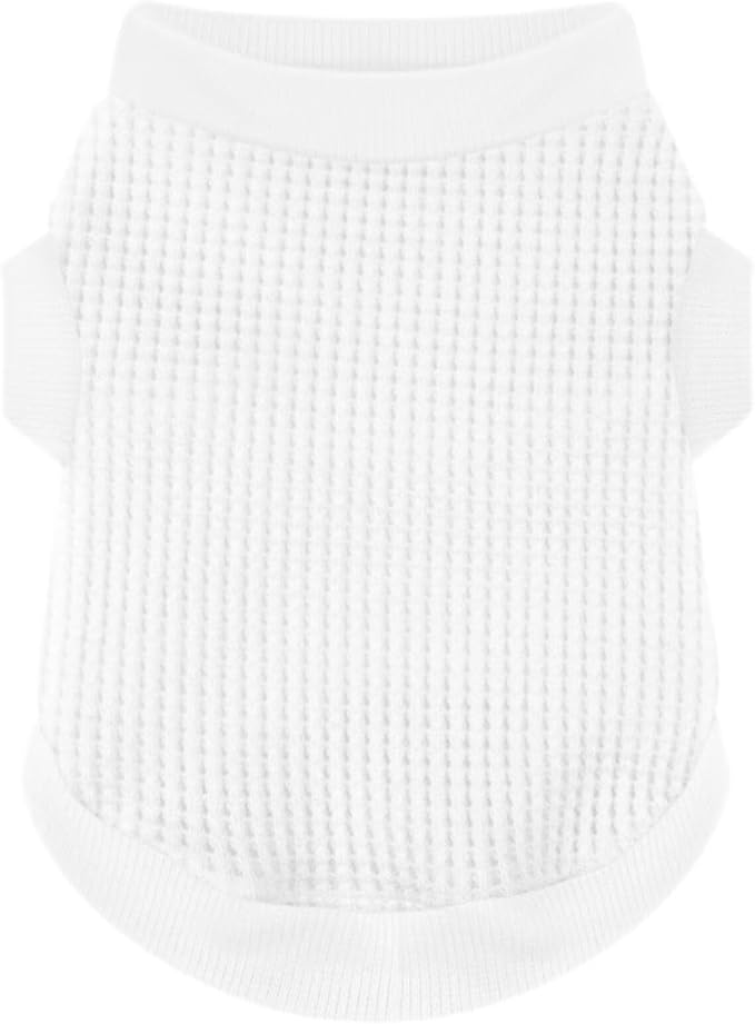 Cozy and Functional Dog Shirts for Small Puppies: Stretchable White Attire with Easy-On Design, Ideal for Chihuahuas and Yorkies - Enhance Comfort and Playfulness on Chill Days XX-Small