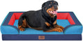 Comfort Expression Orthopedic Dog Bed for Extra Large Dogs 45x35 Inch, Waterproof Egg Crate Foam XL Pet Bed with Removable Bolsters, Dog Couch with Washable Cover & Non-Slip Bottom, Philadelphia