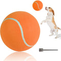 susu & wuwu Giant Tennis Ball for Dogs Yellow Big Tennis Ball for Dog Birthday Gift 9.5" Pet Toy Balls for Small/Medium/Large Dogs