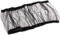 Bird Cage Seed Catcher Seeds Guard Parrot Nylon Mesh Net Cover Stretchy Shell Skirt Traps Cage Basket Soft Airy (M, Black)