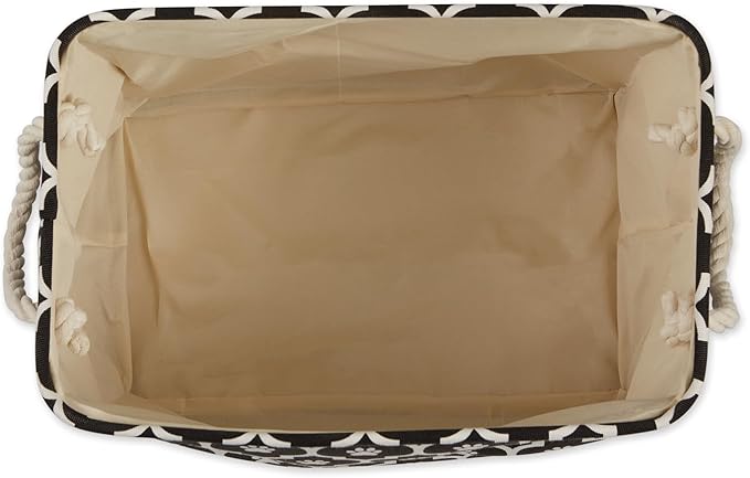 Bone Dry 6192 Pet Storage Collection Lattice Paw Print, Medium Rectangle, Black