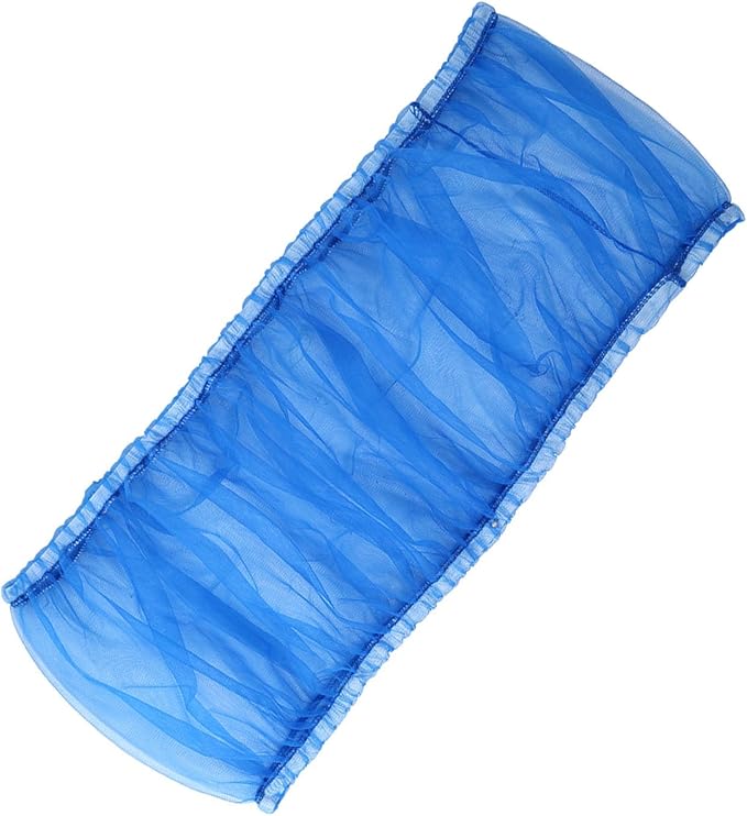 Ventilated Nylon Bird Cage Cover,Bird Cage Seed Catcher Large Size Bird Cage Mesh Cover Protector for Round Square Cages (Blue)