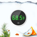QZQ Fish Tank Thermometer Aquarium Thermometer Wireless Touch Stick Digital Aquarium Thermometer LED Display ±1°F for Monitoring The Fish Tank Aquarium Temperature Accessories (White)
