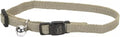 Coastal Pet New Earth Soy Adjustable Breakaway Cat Collar - Eco-Friendly, Odor-Resistant and Adjustable Cat Collar - Olive - 3/8" x 8"-12"