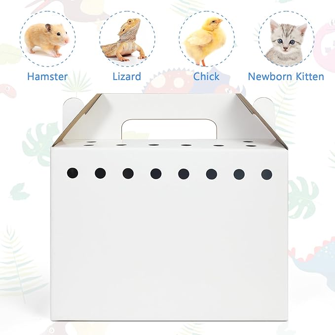 Disposable Cardboard Pet Carrier for Small Animals-12 Pack
