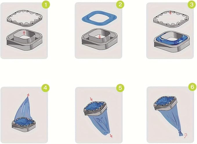 9 Pack Cat Litter Refills Compatible Bag Compatible with Your Genie Litter Refill（Included One Refill Cartridge）
