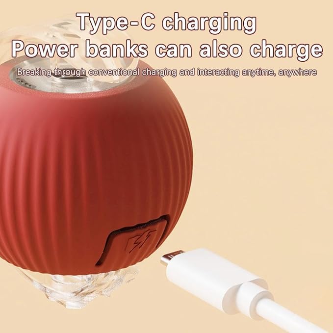 Interactive Cat Toy,Electric Dog BallToy,Cat Toys for Indoor Cats,Chewie Viral Dog Ball,Adjustable Sports Rolling Toy,Electric Rolling Ball Christmas Birthday Gift for Pets.(Blue)