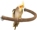 Rypet Parrot Natural Wood Stand Perch, Swing U Shape Natural Parrot Perch, U Shape Bird Chewing Stand Stick, Bird Cage Accessories for Parakeet, Conure, Cockatiel, Budgie, Lovebirds,Amazon Parrots