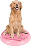 Dog Balance Disc 14", Dog Balance Equipment with Cushion and Pump, Pet Training Platform for Pet Rehabilitation Training, Strength Train Stability, Suitable for Small and Medium-Sized Pets