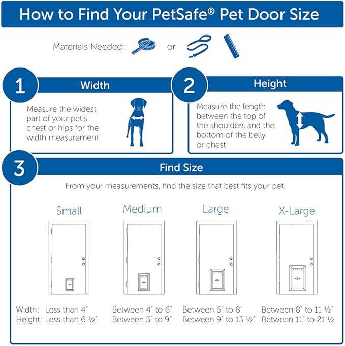 PetSafe Freedom Aluminum Pet Door - Easy Installation Heavy Duty Dog & Cat Door with Magnetic Tinted Flap - Long-Lasting Pet-Friendly Design - Large - for Dogs Up to 100 lb