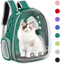 Pet Backpack Carrier,Bubble Backpack Cat Carrier,Pets and Small Dogs,Space Capsule Pet Carrier for Traveling, Walking, Hiking and Outdoor Activities (Dark Green)
