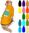 Custom Dog Clothes with Photo Name Logo Personalized Dog Sweaters for Small Medium Large Dogs Breathable Warm, Orange, XXL