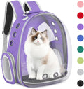 Pet Backpack Carrier,Bubble Backpack Cat Carrier,Pets and Small Dogs,Space Capsule Pet Carrier for Traveling, Walking, Hiking and Outdoor Activities (Purple)