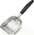 Cat Litter Scoop, Kitty Metal Scooper, Aluminum Alloy Sifter, Kitten Pooper Lifter, Deep Shovel, Long Handle, Poop Sifting, Durable, Heavy Duty, for Litter Box