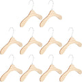 SUPVOX 10pcs 8.66-inch Solid Wood Pet Hangers Small Dog and Cat Clothes Hangers Sturdy Household Dog Supply Accessory
