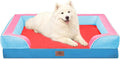 Comfort Expression Orthopedic Dog Bed for Large Dogs 36x27 Inch, Waterproof Egg Crate Foam Large Pet Bed with Removable Bolsters, Dog Couch with Washable Cover & Non-Slip Bottom, Atlanta