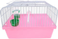 Portable Bird Travel Cage for Small Birds Parrots Lovebirds with Perch Food Box Water Dispenser 9.29X6.57X9.29 Inches