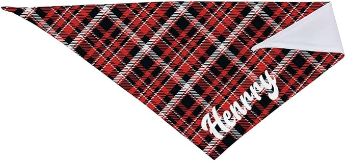Custom Pet Scarf Personalized Dog Bandana with Name Personalized Add Your Text Bibs Triangle Head Scarfs Gift for Small Medium Large Dogs Cats Baby Puppy Pets Accessories