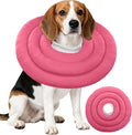 IDOMIK Dog Recovery Collar, Waterproof Soft Dog Cone After Surgery, Comfy Protective Elizabethan Collar Alternative for Dogs Cats, Adjustable Pet Neck Donut Cone Anti-Licking Biting Wounds,Rose,XL