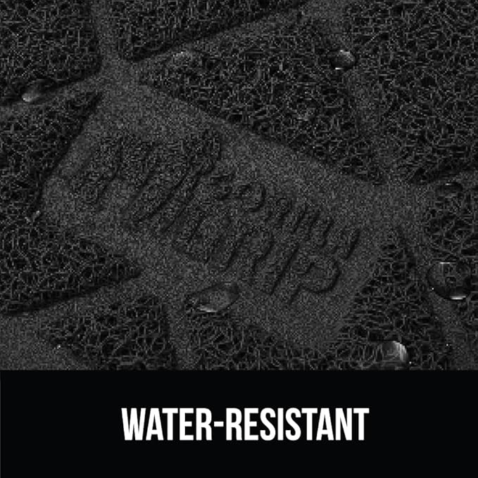 GORILLA GRIP Cat Litter Box Mat, Water Resistant, US Designed Kitty Litter Trapping Mats, Easy to Clean, Scatter Control, Less Mess and Clean Floors, Kitten Supplies for Indoor Cats, 30x20 Black