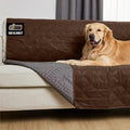 GORILLA GRIP Waterproof Bed Cover for Dogs, 102x82, Gripped Slip Resistant Backing, Leak Proof Washable Dog Blanket Covers Sofa, Couch, Sectional, Crate, Car, RV Seats, Pet Puppy Essentials, Brown