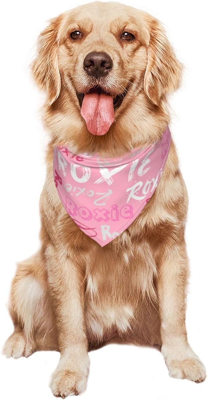 Custom Pet Scarf Personalized Dog Bandana with Name Personalized Add Your Text Bibs Triangle Head Scarfs Gift for Small Medium Large Dogs Cats Baby Puppy Pets Accessories