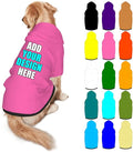 Customized Dog Hoodie with Name Logo Personalized Text Soft & Warm for Puppy Sweatshirt Hooded for Small Medium Large Dogs Girl/Boy Cats/Kitten, HotPink, XL