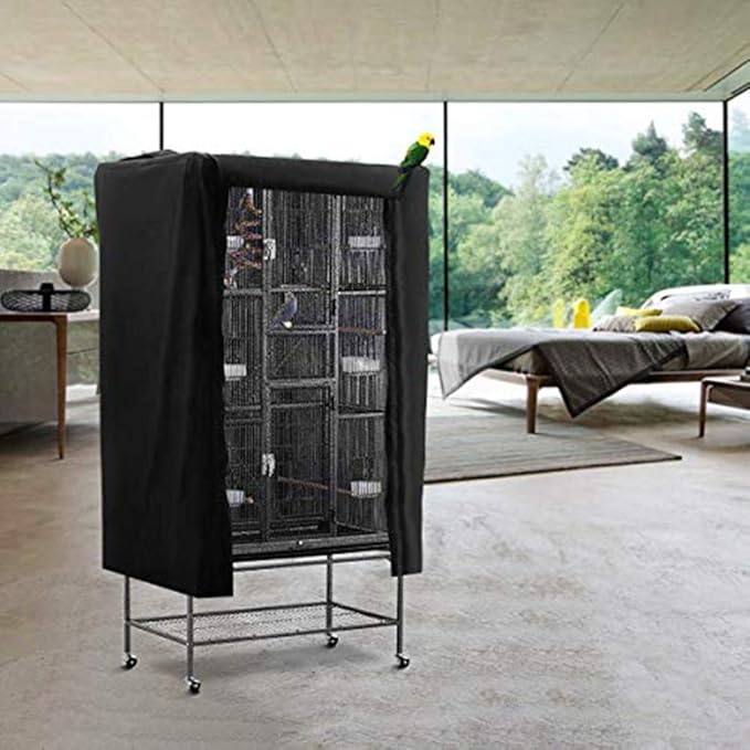 Universal Bird Parrot Cage Cover - Large Night Birdcage Protector for Bird Rescue, Night Accessories Guard, Windproof & Waterproof