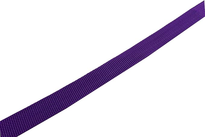 Adjustable Nylon Dog Collar, pet Collar 1 Inch 3/4 Inch 5/8 Inch Wide, for Large Medium Small Dogs (M(3/4" x 14-21"), Purple)