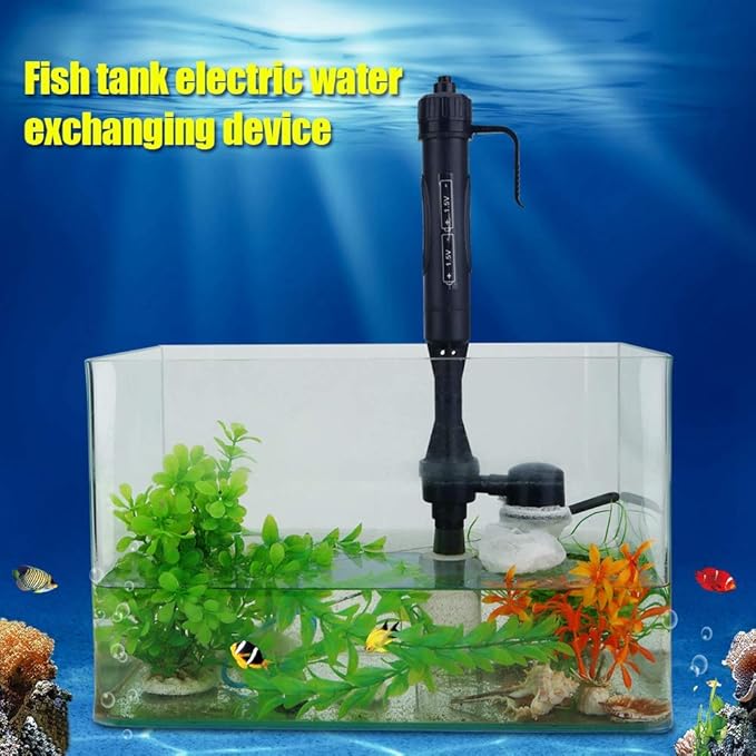 Electric Aquarium Filter Pump 3-in-1 Water Changer & Cleaner for Fish Tanks with Gravel, Multi-Function Tank Maintenance Tool for Aquarium Water Exchange