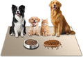 48"x32" Extra Large Pet Food Mat, 1.5MM Super Thick Silicone Dog Mats for Food and Water, XXXL Nonslip Pet Feeding Mats for Floors,Dog Cat Bowl Mat with Raised Edges, Beige