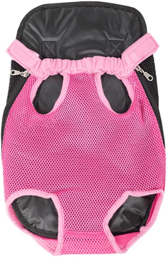 Leconpet Pet Carrier Backpack, Legs Out Adjustable Pet Front Cat Dog Carrier Backpack, Easy-Fit Dog Travel Backpack Carrier for Hiking Camping for Small Medium Puppies Cats (Fuchsia, XL)
