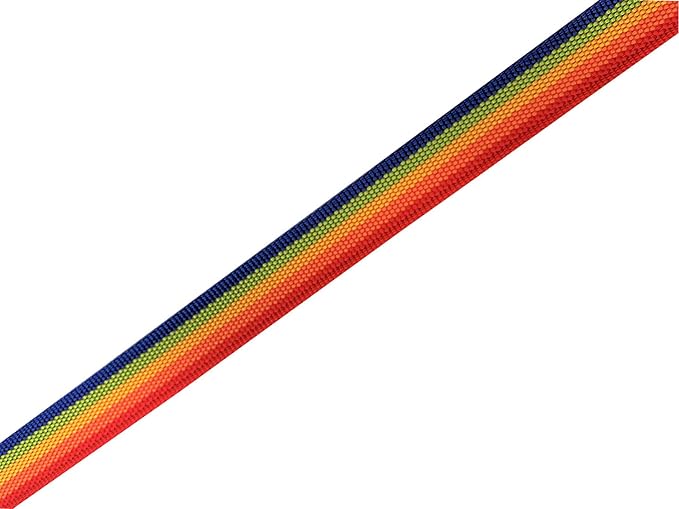 Adjustable Nylon Dog Collar, pet Collar 1 Inch 3/4 Inch 5/8 Inch Wide, for Large Medium Small Dogs (S(5/8" x 11-16"), Rainbow)